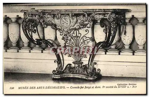 Ansichtskarte AK Musee des Arts Decoratifs Console fer forge et dore Paris