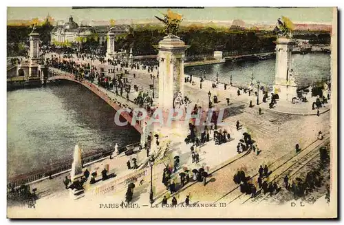 Cartes postales Paris Le Pont Alexandre lll