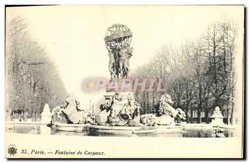 Cartes postales Paris Fontaine de Carpaux