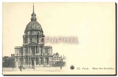 Cartes postales Paris Dome des Invalides