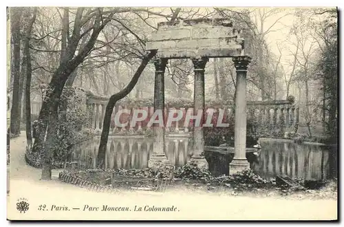 Ansichtskarte AK Paris Parc Monceau La Colonnade