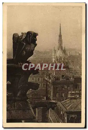 Ansichtskarte AK Paris En Flanant Chimere de Notre Dame et Sainte Chapelle