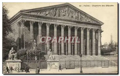 Cartes postales Paris Chambre des Deputes Tour Eiffel
