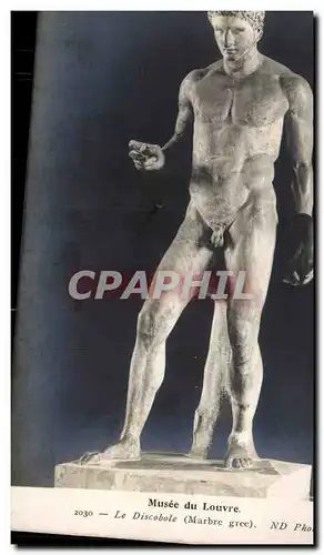 Cartes postales Musee de Louvre Le Discobole Marbre grec