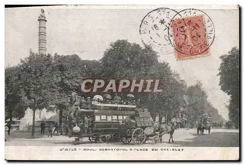 Cartes postales Paris Boul Sebastopol Place du Chapelet