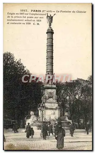 Ansichtskarte AK Paris La Fontaine du Chatelet