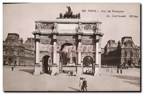 Cartes postales Paris Arc de Triomphe du Carrousel