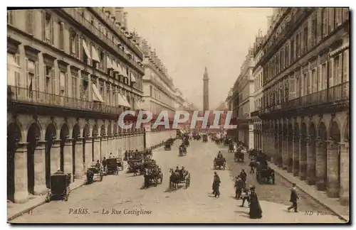 Cartes postales Paris La Rue Castiglione