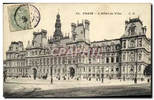 Cartes postales Paris L Hotel de Ville