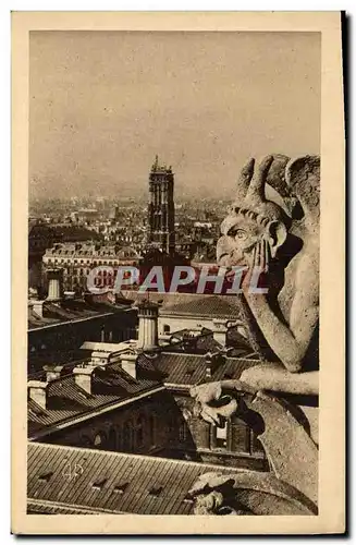 Ansichtskarte AK Paris Eglise Notre Dame Chimere Diable