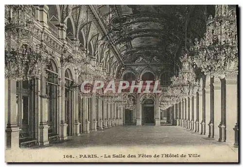 Cartes postales Paris La Salle des Fetes de L Hotel de Ville