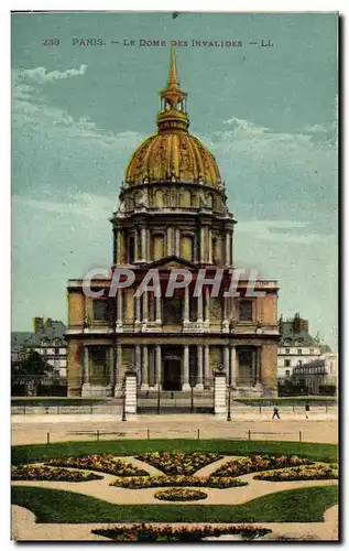 Cartes postales Paris Dome des Invalides