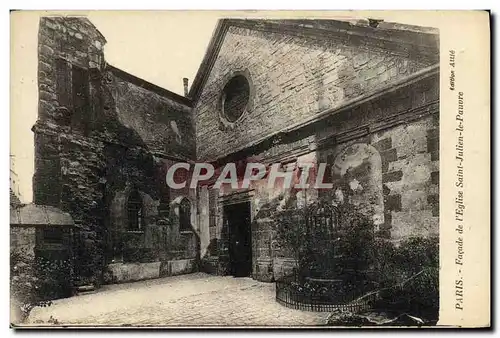 Ansichtskarte AK Paris Facade de l eglise Saint Julien le pauvre