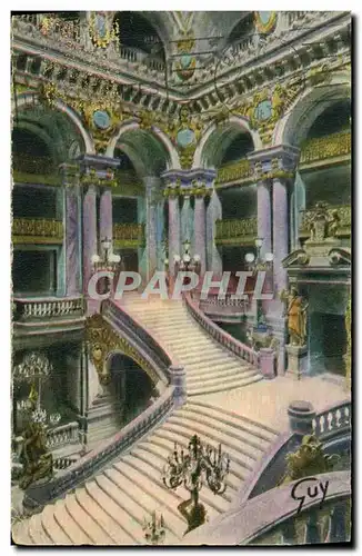 Cartes postales Paris Opera Grand escaleir