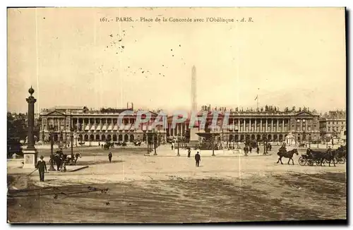 Cartes postales Paris Place de la Concorde avec l obelisque