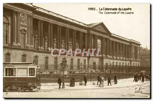 Cartes postales Paris La Colonnade du Louvre