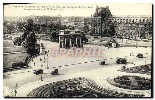 Ansichtskarte AK Paris Panorama des Tuileries et l Arc Tromphe du Carrousel