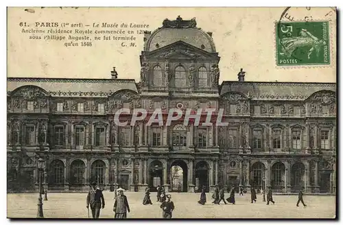 Cartes postales Paris Le Musee du Louvre