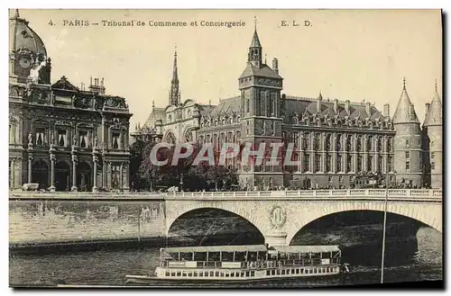 Ansichtskarte AK Paris Tribunal de Commerce et Conciergerie Peniche