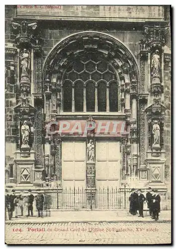 Cartes postales Paris Portail du grand cerf de l eglise St Eustache