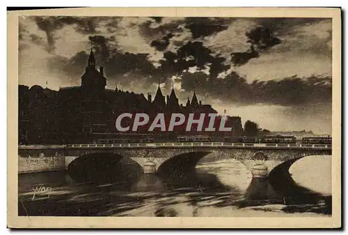 Cartes postales Paris la conciergerie et le pont au change