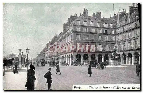 Cartes postales Paris Statue de Jeanne d Arc rue de Rivoli