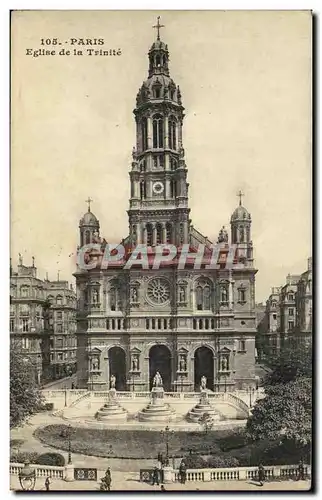 Cartes postales Paris Eglise de la Trinite