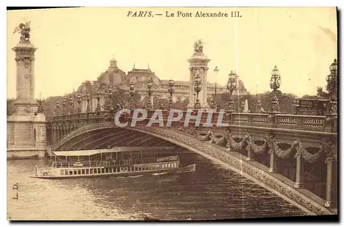 Cartes postales Paris Le Pont Alexandre III