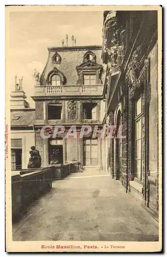 Cartes postales Paris Ecole Massillon La terrasse