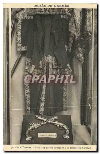 Ansichtskarte AK Paris Musee De L Armee salle Turenne Habit que portait Bonaparte a la bataille de Marengo Milita