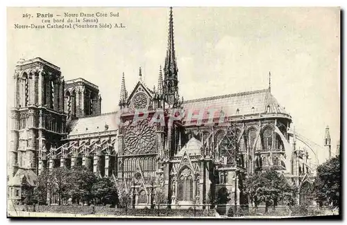 Cartes postales Paris Notre Dame Cote Sud