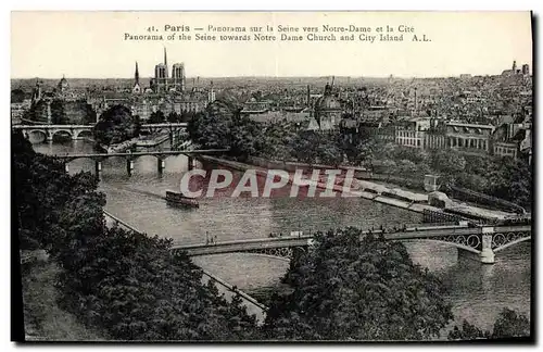 Ansichtskarte AK Paris Panorama Sur la Seine Vers Notre Dame et la Cite