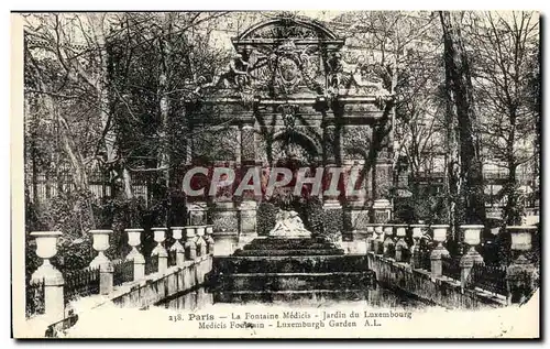 Ansichtskarte AK Paris La Fontaine Medicis Jardin du Luxembourg