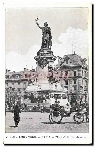 Cartes postales Paris Place de la Republique Lion