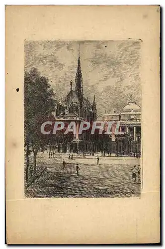 Cartes postales Paris Sainte Chapelle Palais de justice