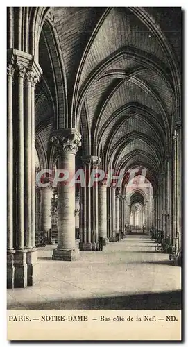 Cartes postales Paris Notre Dame Bas Cote de la nef