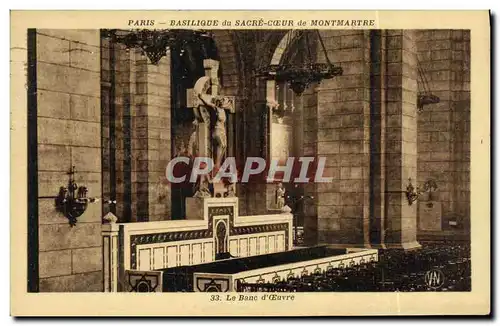 Ansichtskarte AK Paris Basilique du Sacre Coeur de Montrmartre Le banc d oeuvre