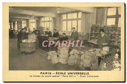 Cartes postales Paris Ecole Universelle Le bureau de poste special