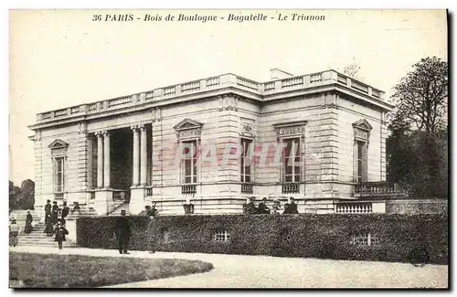 Ansichtskarte AK Paris Bois de Boulogne Bagatelle Le Trianon