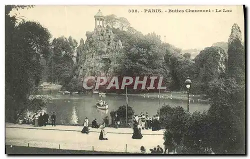 Ansichtskarte AK Paris Buttes Chaumont Le Lac