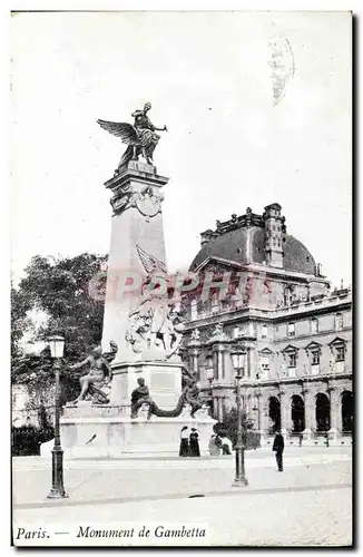 Cartes postales Paris Monument de Gambetta