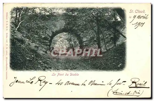 Cartes postales St Cloud Le pont du diable