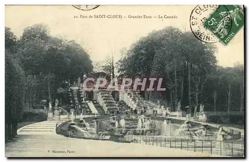 Cartes postales St Cloud Grandes Eaux La cascade