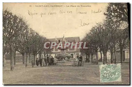 Cartes postales Saint Leu Taverny La Place Vaucelles Enfants