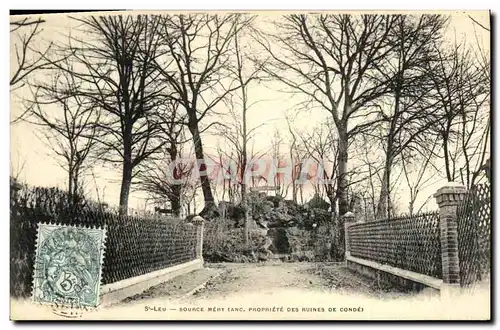 Cartes postales Saint Leu La Foret Source Mery Ancienne propriete des ruines de Conde