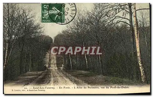 Cartes postales Saint Leu Taverny L allee du perimetre vue du Pont au diable