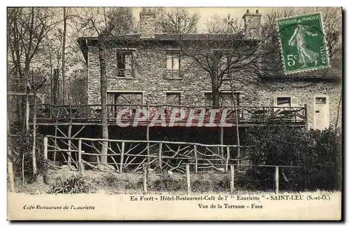 Cartes postales Saint Leu La Foret Hotel Restaurant Cafe de l Eauriette Vued e al terrasse