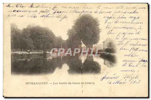 Cartes postales Sevran Livry Les Bords du Canal de L Ourcq