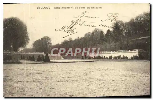 Ansichtskarte AK Saint Cloud Emplacement de L Ancien Chateau