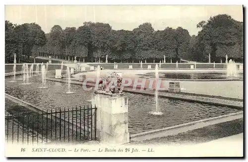 Ansichtskarte AK Saint Cloud Le Parc Le Bassin des 24 jets